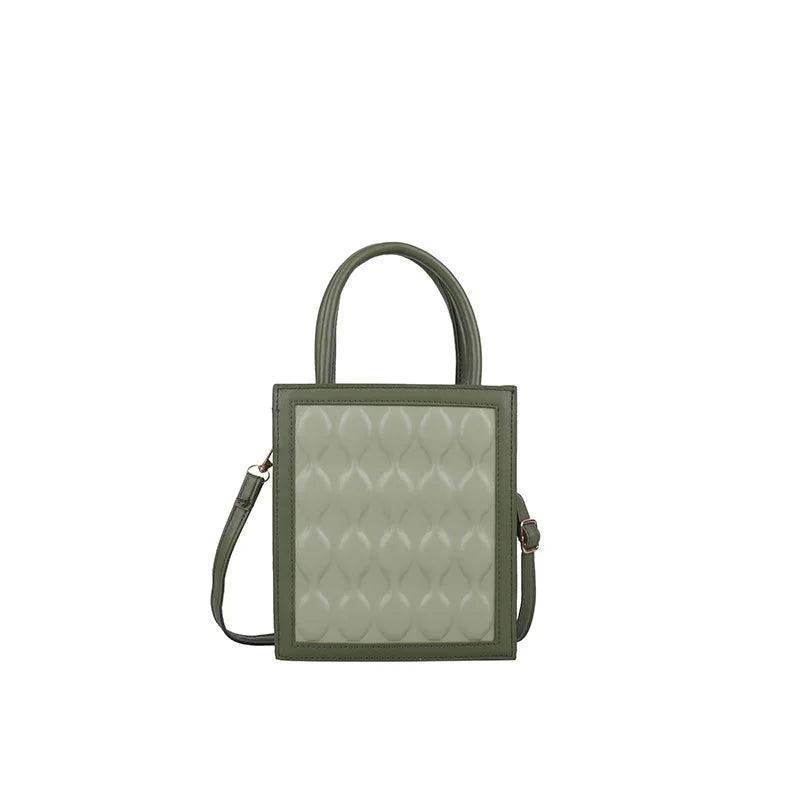 Retro Solid Spring Stitching Crossbody Small Women Bag