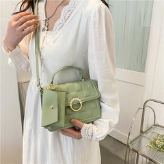 Retro Portable Small Square Bag Women's Bag Versatile Shoulder Messenger Bag