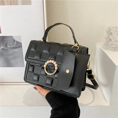 Retro Portable Small Square Bag Women's Bag Versatile Shoulder Messenger Bag