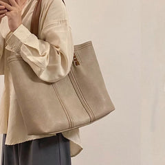 Retro Style Women Tote Large Capacity Shoulder Bags for Shopping Traveling
