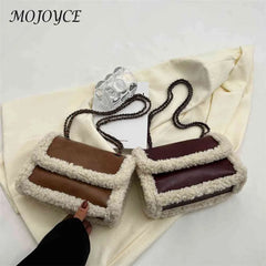 Retro Faux Suede Messenger Handbag Street Satchel for Lady Girl