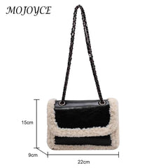 Retro Faux Suede Messenger Handbag Street Satchel for Lady Girl