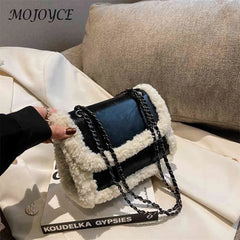 Retro Faux Suede Messenger Handbag Street Satchel for Lady Girl