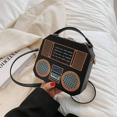 Retro Radio Purse Handbag for Women Party Clutch Evening Bag