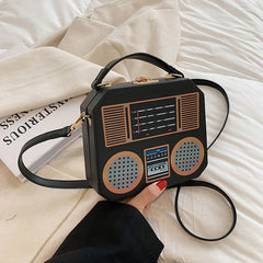 Retro Radio Purse Handbag for Women Party Clutch Evening Bag