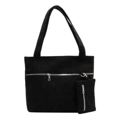 Corduroy Shoulder Bag Satchel Purse Tote for Women Girls