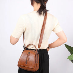 Retro Shoulder Bag for Women Soft PU Leather Crossbody Bag Big Capacity