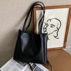 Retro Shoulder Bag PU Leather Crossbody Bags Tote Handbag for Women Girls