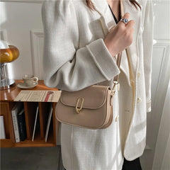Retro Shoulder Bags Solid Crossbody Women's Bags Large Capacity Handbags