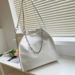 Retro Leather Crossbody Bucket Bags Women Shoulder Bags Large Capacity
