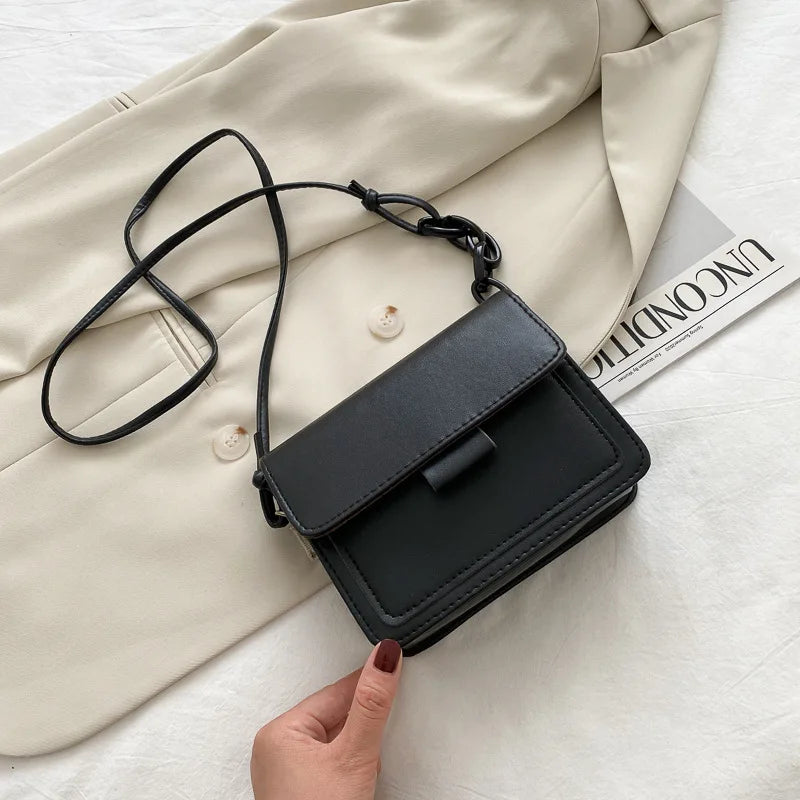 Retro PU Leather Shoulder Bag Crossbody Satchel Mini Bag
