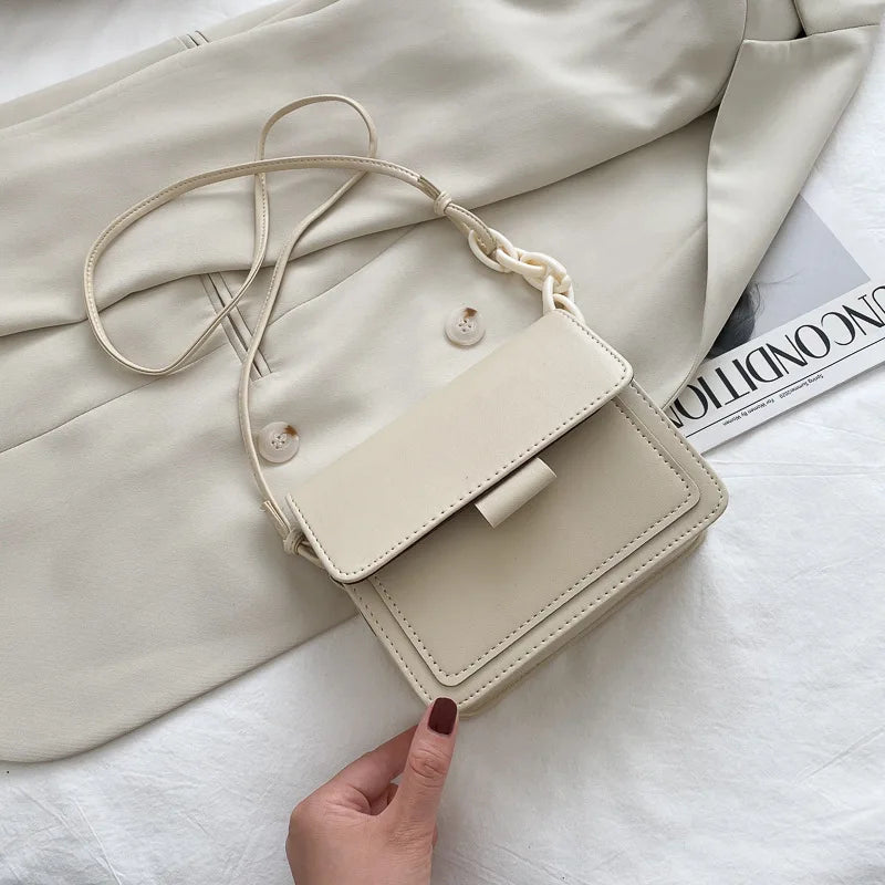 Retro PU Leather Shoulder Bag Crossbody Satchel Mini Bag