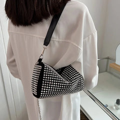 Retro Small Bags Women's Stylish Leisure Chain Bag