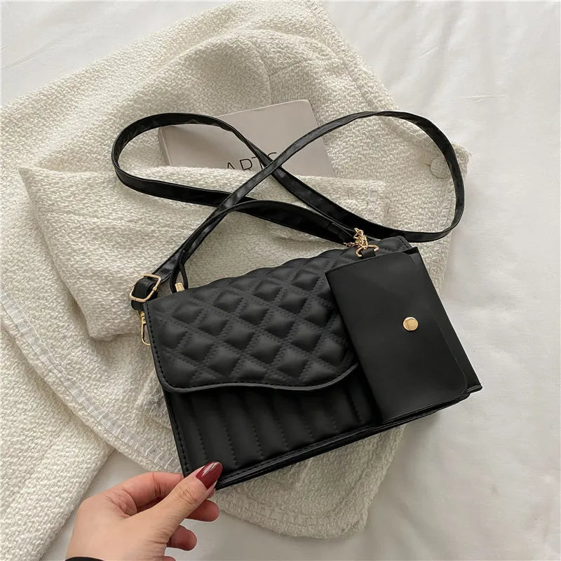 Retro Solid Bag Women's Small Square Bag Shoulder Crossbody
