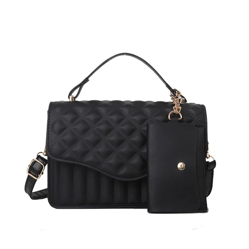 Retro Solid Bag Women's Small Square Bag Shoulder Crossbody