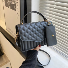 Retro Solid Bag Women's Small Square Bag Shoulder Crossbody