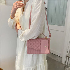 Retro Solid Bag Women's Small Square Bag Shoulder Crossbody