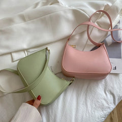 Retro PU Leather Shoulder Bags for Women - Shopping Handbags