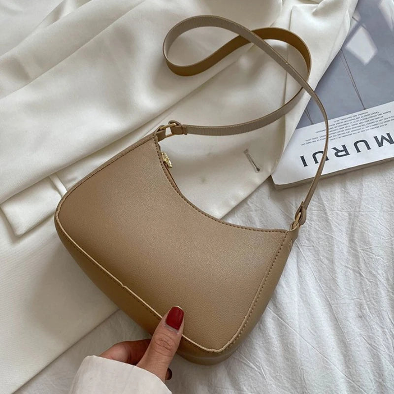 Retro PU Leather Shoulder Bags for Women - Shopping Handbags
