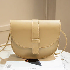 Retro Leather Women's Shopping Bag Handbags Shoulder Saddle Bag