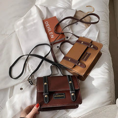 Retro Spring Handbags For Women Pu Leather Shoulder Bag