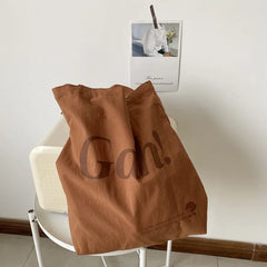 Retro Canvas Shoulder Bag Large Capacity Women Travel Handbag