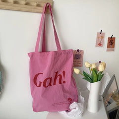 Retro Canvas Shoulder Bag Large Capacity Women Travel Handbag