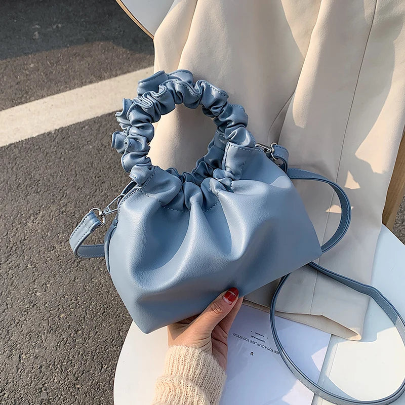 Vintage Ruched Shoulder Bags for Women