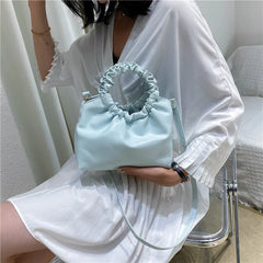 Vintage Ruched Shoulder Bags for Women