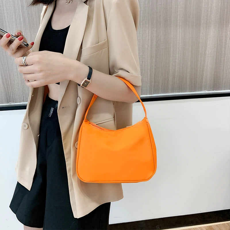 Vintage Nylon Handbag Small Shoulder Bag Ken
