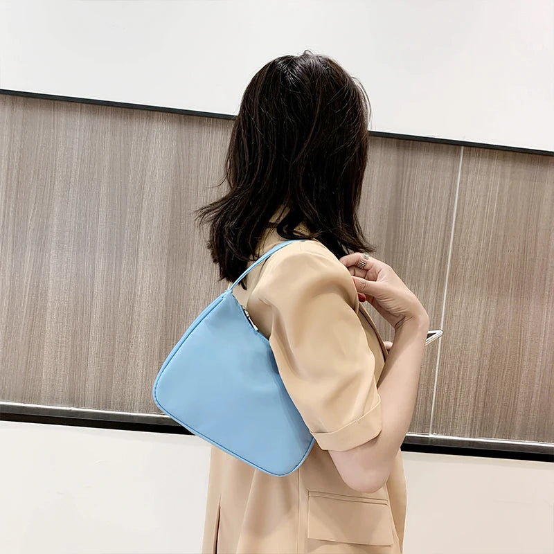 Vintage Nylon Handbag Small Shoulder Bag Ken