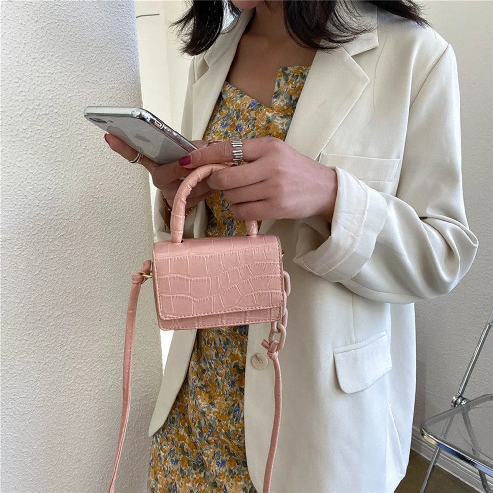 Retro Women Shoulder Bags Leather Chain Mini Purses Handbag Shopping Bag