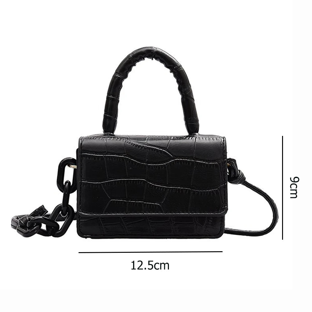 Retro Women Shoulder Bags Leather Chain Mini Purses Handbag Shopping Bag