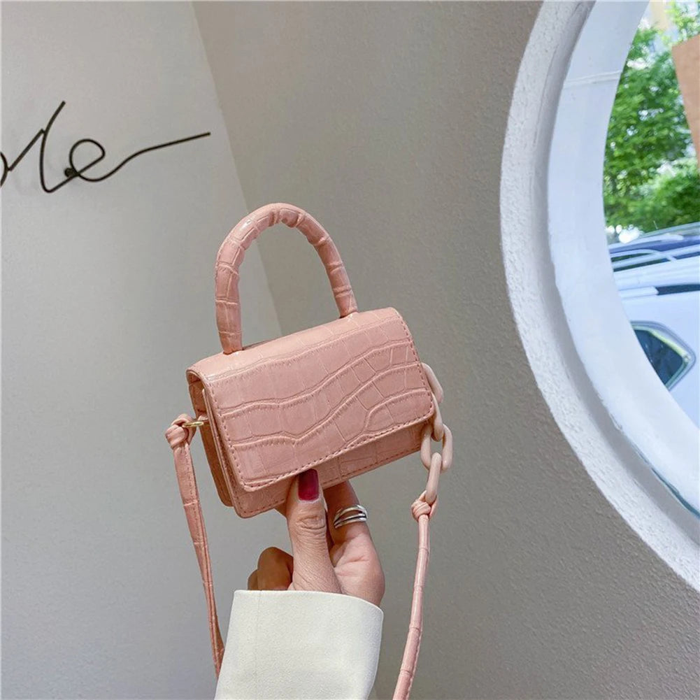 Retro Women Shoulder Bags Leather Chain Mini Purses Handbag Shopping Bag