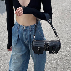 Retro Underarm Bag Handbags Women Bags Female Motorcycle Shoulder Bag