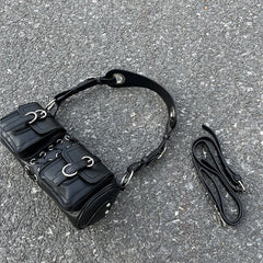 Retro Underarm Bag Handbags Women Bags Female Motorcycle Shoulder Bag