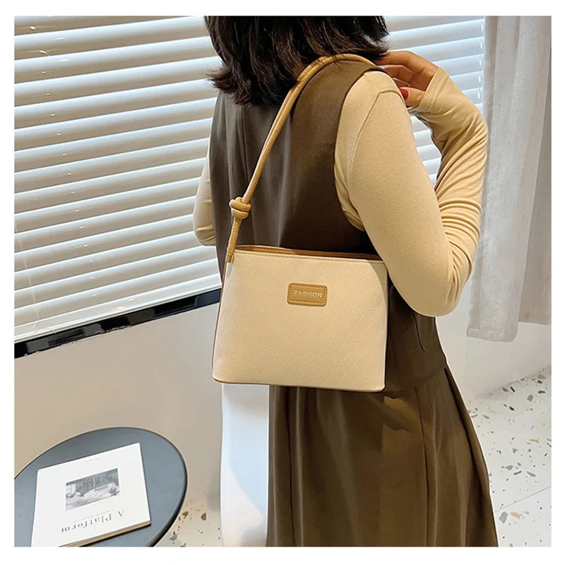 Retro Shoulder Bag for Women Handbags Purse PU Leather Armpit Bags