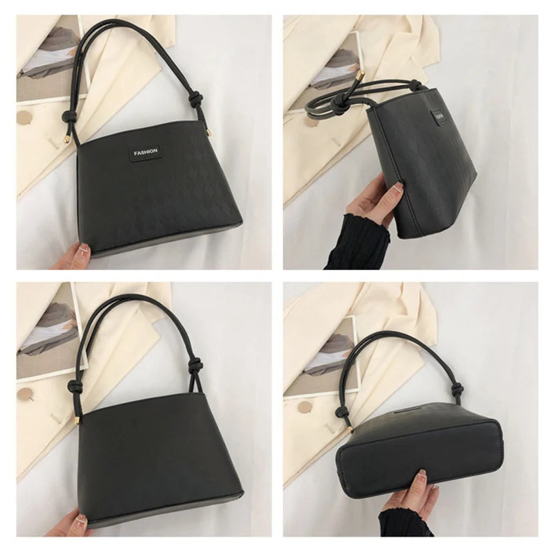 Retro Shoulder Bag for Women Handbags Purse PU Leather Armpit Bags