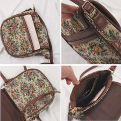 Retro Vintage Flowers Bags Japan Style Women Shoulder & Crossbody Bags