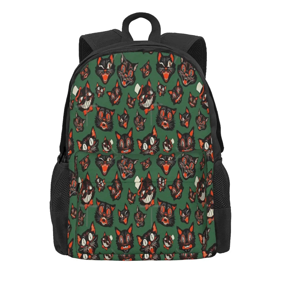 Retro Vintage Halloween Cat Backpacks Men's Backpacks Bags For Women School Bag