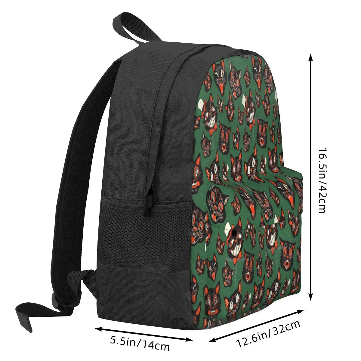 Retro Vintage Halloween Cat Backpacks Men's Backpacks Bags For Women School Bag