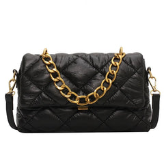 Retro Women Bag Chain Handbag Purse Soft Leather Shoulder Bag