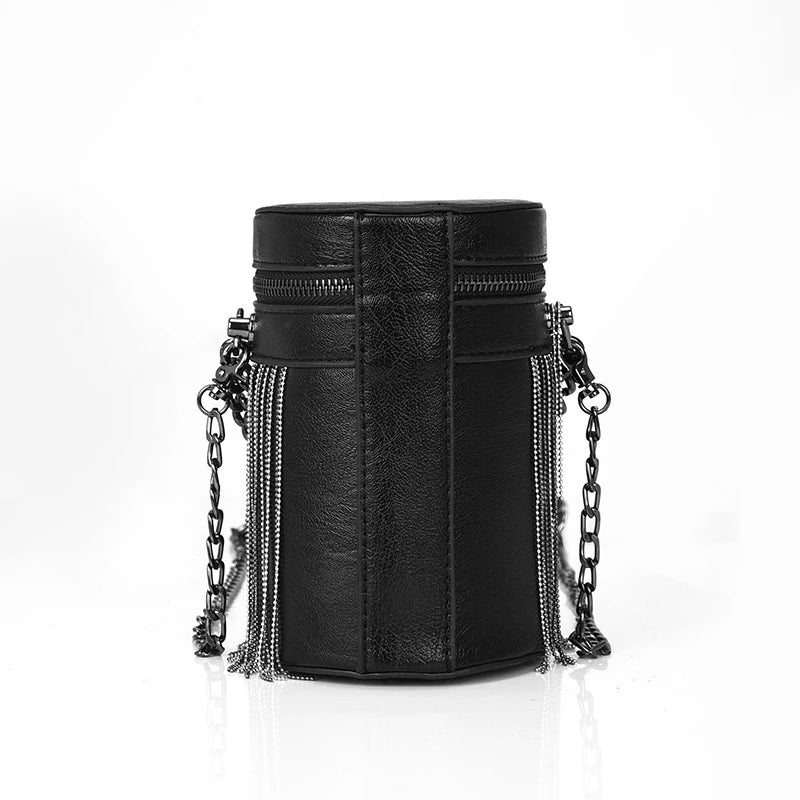 Vintage Tassel Bucket Crossbody Bag for Women