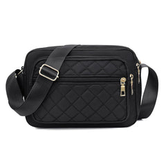 Retro Women Checker Shoulder Bag Canvas Casual Purse Messenger Bags