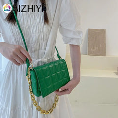 Geometric Embroidery Pattern Leather Crossbody Messenger Bag