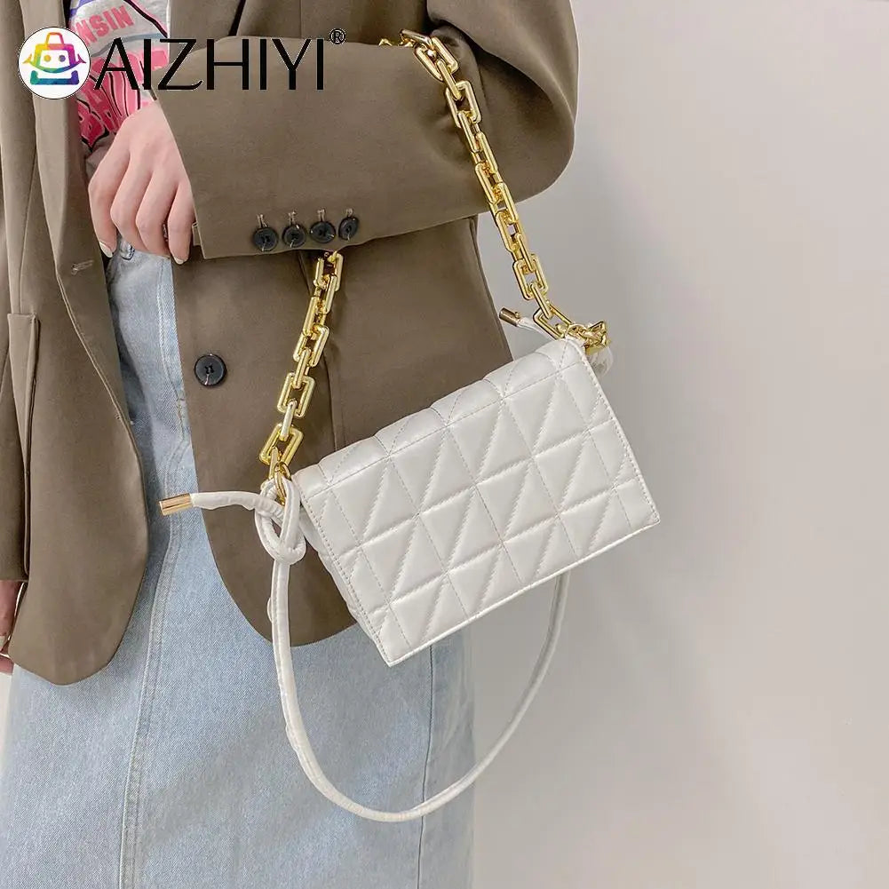 Geometric Embroidery Pattern Leather Crossbody Messenger Bag