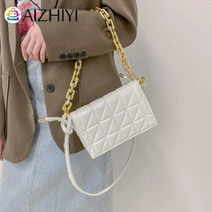 Geometric Embroidery Pattern Leather Crossbody Messenger Bag