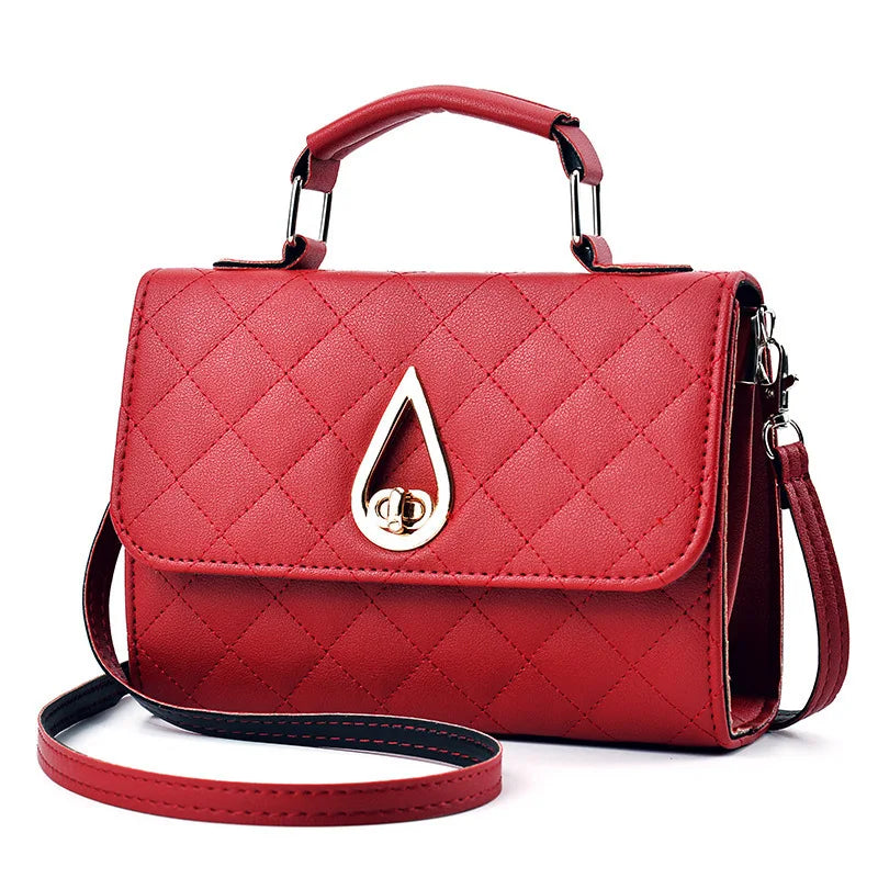 Retro Women Handbag Crossbody Messenger Bag PU Leather Female Flap Shoulder Bag