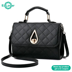 Retro Women Handbag Crossbody Messenger Bag PU Leather Female Flap Shoulder Bag