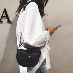 Retro PU Leather Women's Waist Handbags Phone Pouch Fanny Shoulder Bag